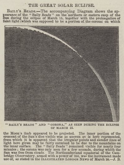 Büyük Güneş Tutulması (gravür) by English School