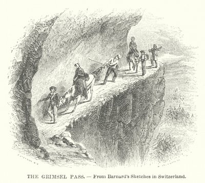 Grimsel Geçidi (gravür) by English School