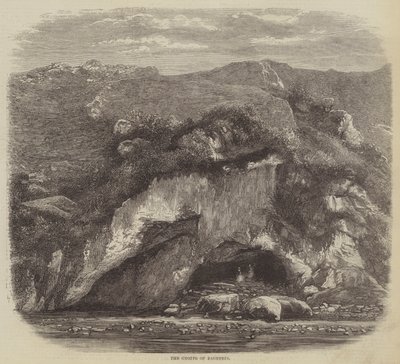 Bagneres Mağarası (gravür) by English School