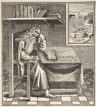Grub Street Hermit, Richardson tarafından yayınlanan bir resimden, 1794 by English School