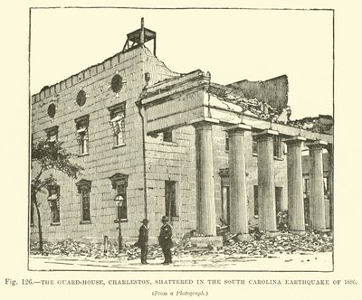 Muhafız Evi, Charleston, 1886 Güney Carolina Depreminde paramparça oldu by English School