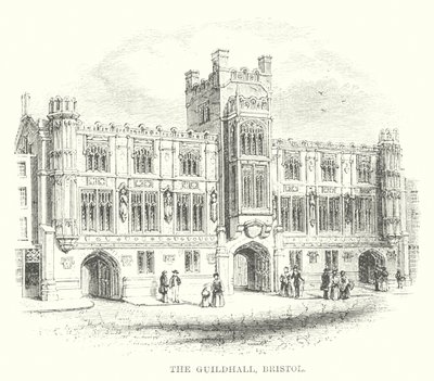 Guildhall, Bristol (gravür) by English School