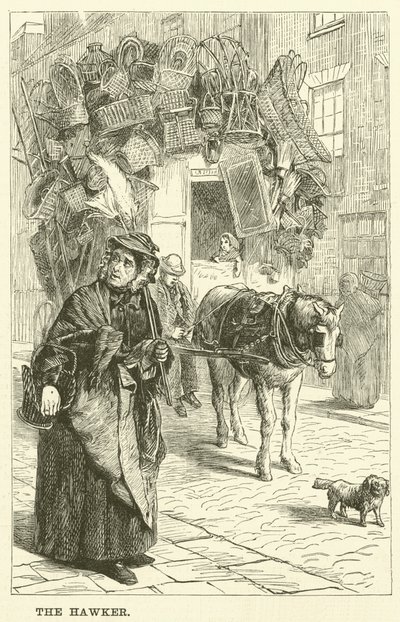 The Hawker (gravür) by English School