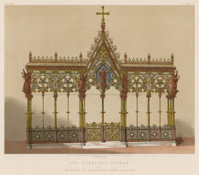 Hereford Ekranı, Skidmores Art Manufactory Company, Coventry tarafından by English School