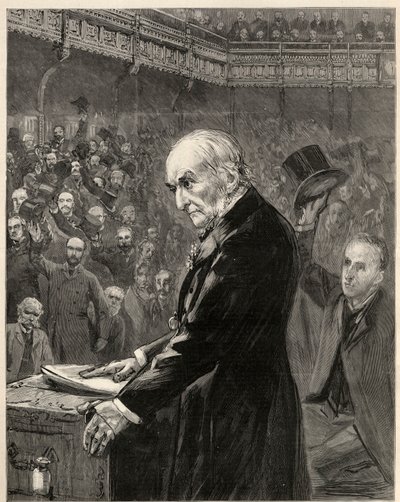 Avam Kamarası, 13 Şubat 1893: Liberal Başbakan William Ewart Gladstone, İkinci Ev Kuralı Yasasını sunar. by English School