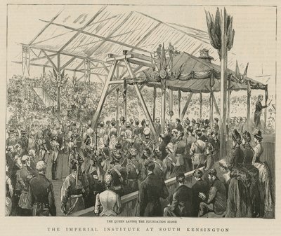 İmparatorluk Enstitüsü: Kraliçe temel taşını atıyor by English School