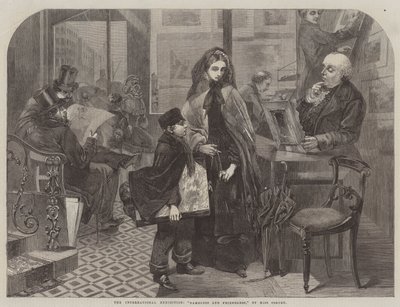 Uluslararası Sergi, "İsimsiz ve Dostsuz" (gravür) by English School