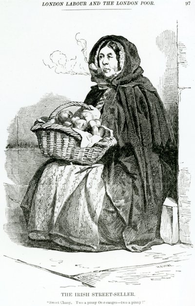 İrlandalı Sokak Satıcısı, 1840 dolayları by English School