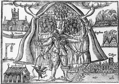 Krallığın Cennetten Görünmeyen Canavarı, c.1640-43 by English School