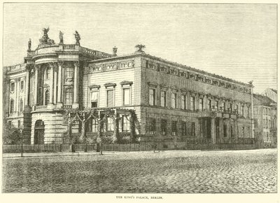 Krallar Sarayı, Berlin, Mart 1871 by English School