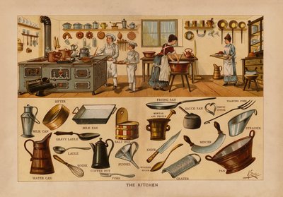 Mutfak (renkli taş baskı) by English School