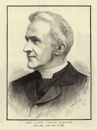 Geç Canon Liddon (gravür) by English School