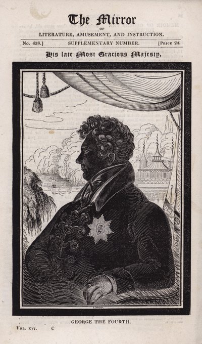 Geç Kral George IV by English School