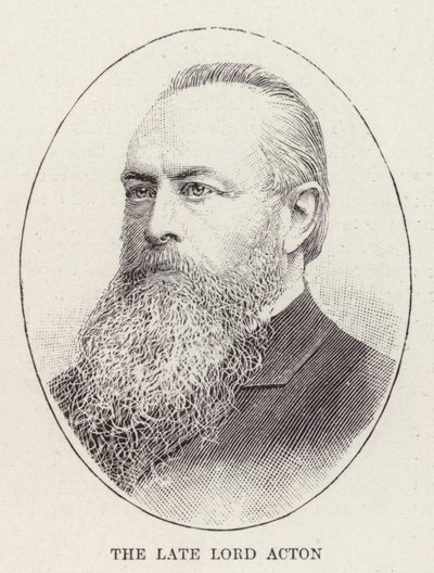 Merhum Lord Acton (gravür) by English School