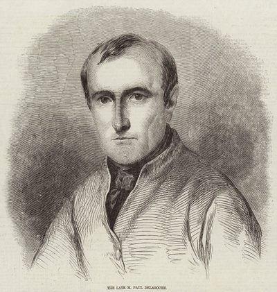 Geç M Paul Delaroche (gravür) by English School