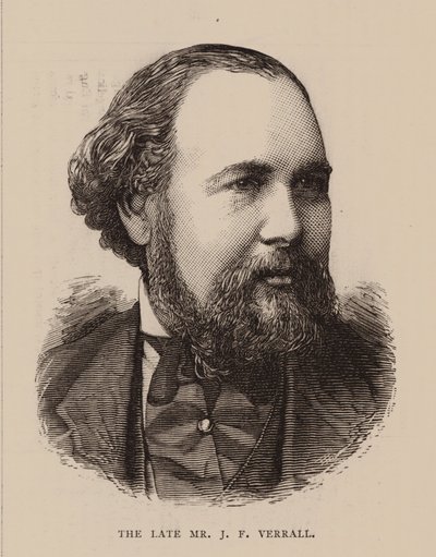 Merhum Bay JF Verrall (gravür) by English School
