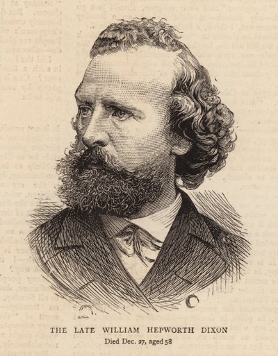 Merhum William Hepworth Dixon (gravür) by English School
