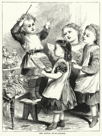 Küçük Müzik Ustası (gravür) by English School