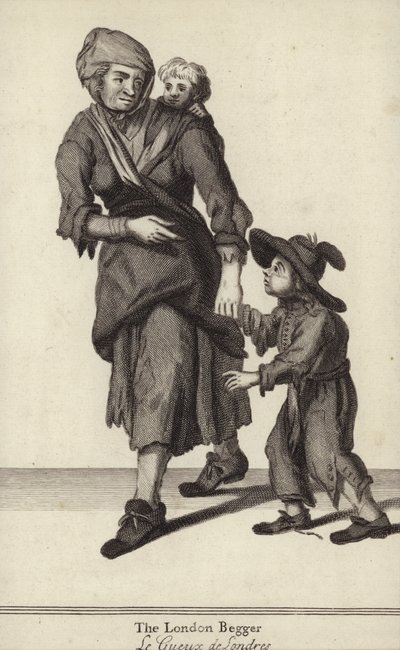 Londra Dilencisi (gravür) by English School