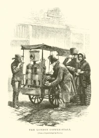 Londra Kahve Dükkanı (gravür) by English School