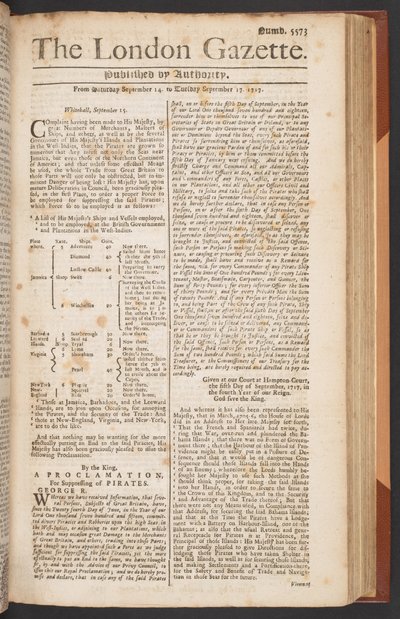 Londra Gazetesi, sayı 5573, sayfa 1 by English School