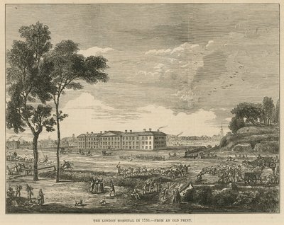1753 yılında Londra Hastanesi by English School