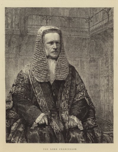 Lord Şansölye (Gravür) by English School
