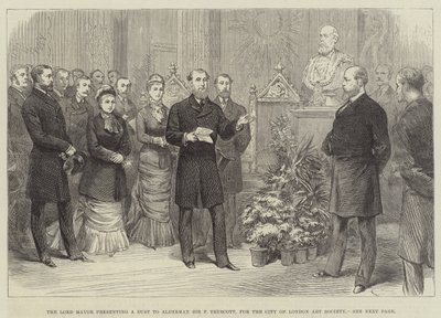 Lord Mayor, Londra Şehri Sanat Derneği için Alderman Sir F Truscott