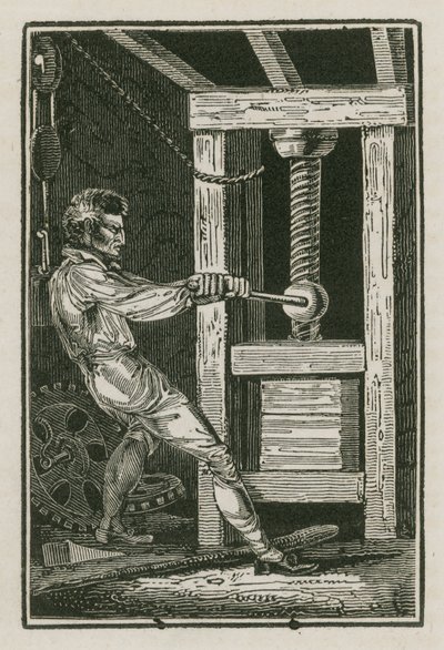 Makinist (gravür) by English School