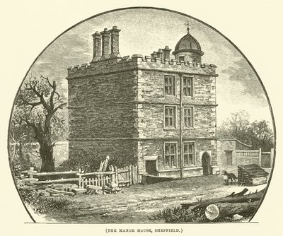 The Manor House, Sheffield (gravür) by English School