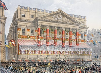 The Mansion House, 7 Mart 1863, A Memorial of the Marriage of the Marriage of Edward VII ve Alexandra of Danish, pub. 1864 by English School