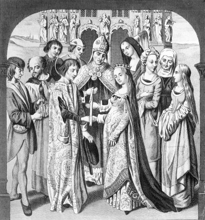Freeman tarafından oyulmuş Henry VI ve Margaret of Anjou