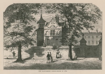 1780 yılında Marylebone Okul Evi by English School