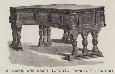 Mason ve Risch (Toronto) Piyano Sergisi (gravür) by English School