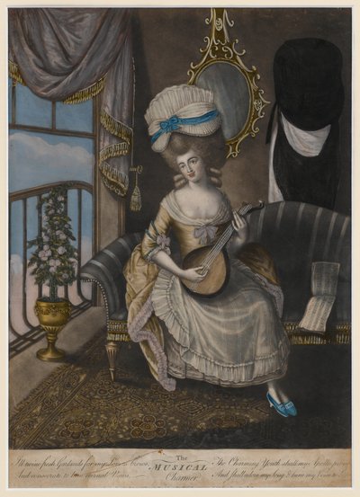 The Musical Charmer, 1780 (el renginde mezzotint) by English School