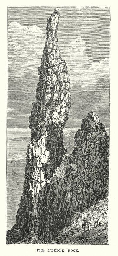 The Needle Rock (gravür) by English School