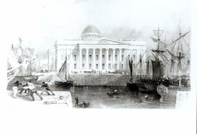 Yeni Gümrük Evi, Liverpool, 1830 dolayları by English School