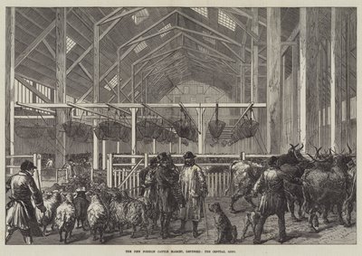 Yeni Yabancı Sığır Pazarı, Deptford, Merkez Kulübe (gravür) by English School