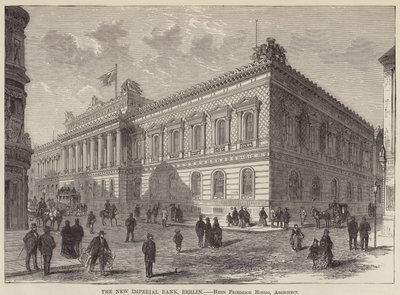 New Imperial Bank, Berlin (gravür) by English School