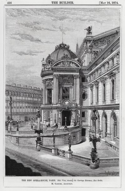 Yeni Opera Binası, Paris (gravür) by English School