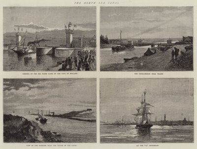 Kuzey Denizi Kanalı (gravür) by English School