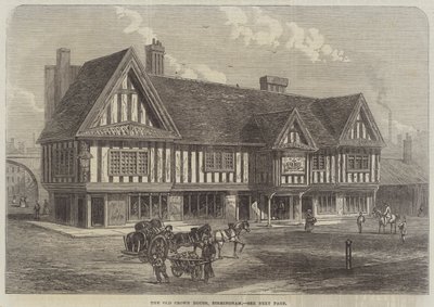 Old Crown House, Birmingham (gravür) by English School