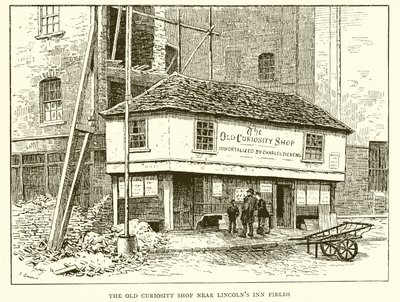 Lincolns Inn Fields yakınlarındaki Old Curiosity Shop by English School