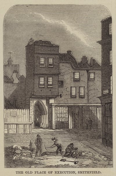 Eski İnfaz Yeri, Smithfield (gravür) by English School