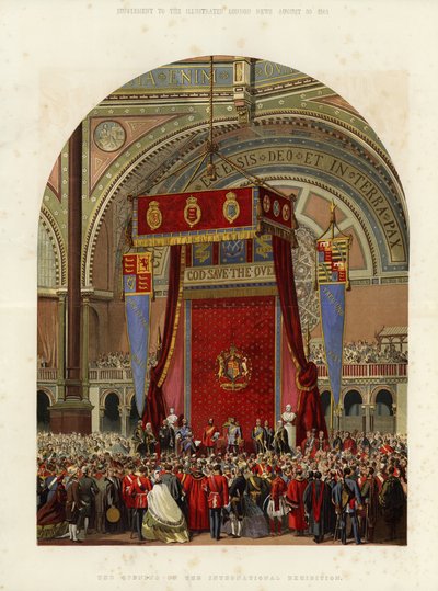 Uluslararası Serginin Açılışı, 1862 by English School