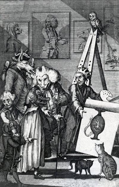 Resmini Bilenlerin ve Antikacıların Sınavına Gönderen Ressam, 1774 by English School