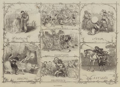 Pandomimler (gravür) by English School