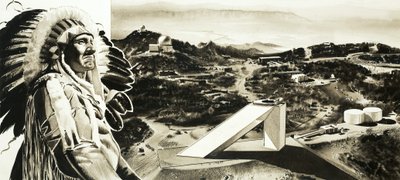 Papagos Kızılderilileri bilim adamlarının Kitt Peak
