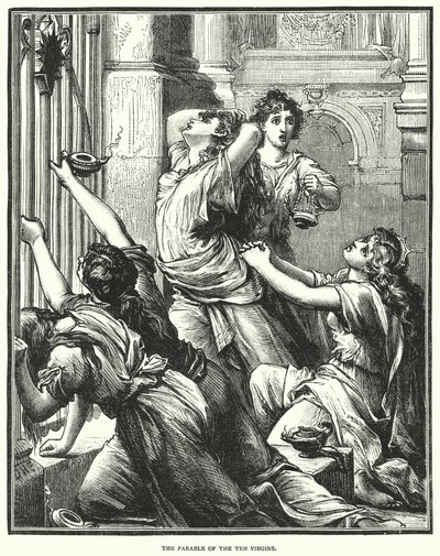 On Bakire benzetmesi (gravür) by English School