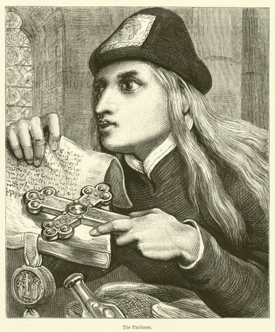 Pardoner (gravür) by English School